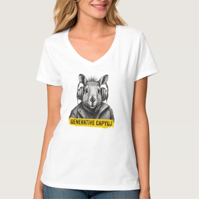 Capybara cool fun T-shirt (Front)