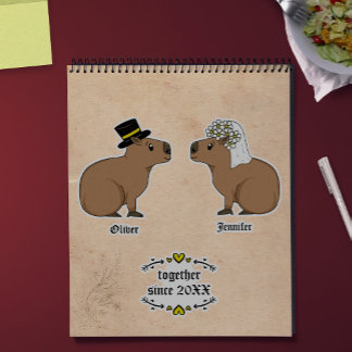 Capybara couple sticker