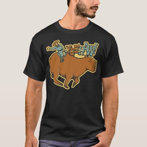 Capybara Cowboy Yee Haw by Tobe Fonseca T_Shirt
