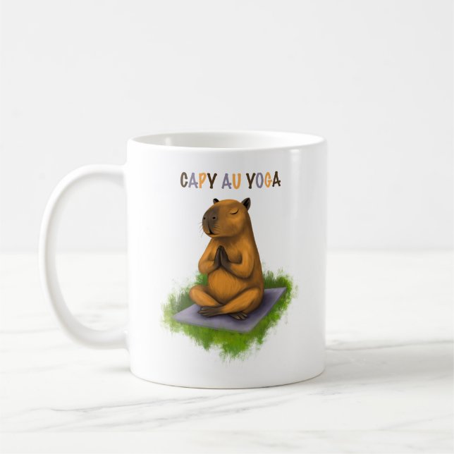 Capybara cup in yoga (Left)