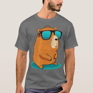 Capybara Cute and funny Capybara Cool Sunglasses T-Shirt