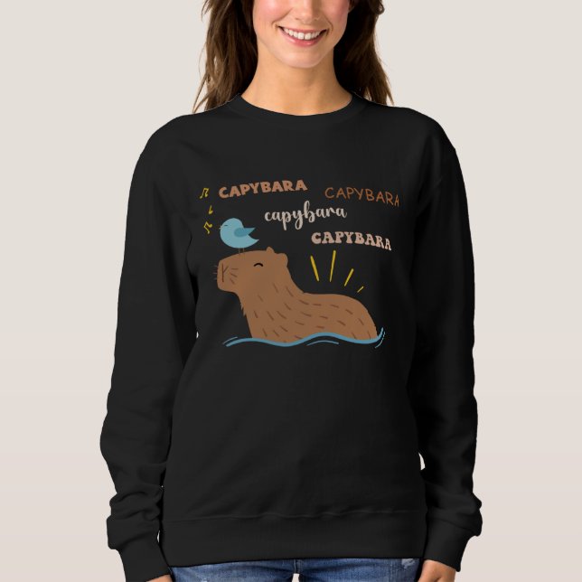 Capybara    Cute Capybara Sweatshirt (Front)