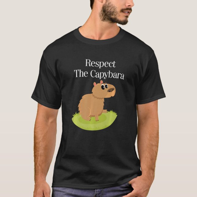 Capybara  Cute Pet Animal Rodent Mammal Wildlife   T-Shirt (Front)