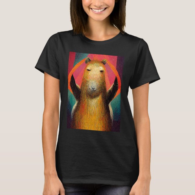 Capybara Dancing Capibara Dance Dancer T-Shirt (Front)