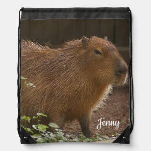 Capybara Drawstring Bag