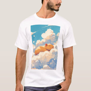 Capybara Dreaming in the Clouds T-Shirt