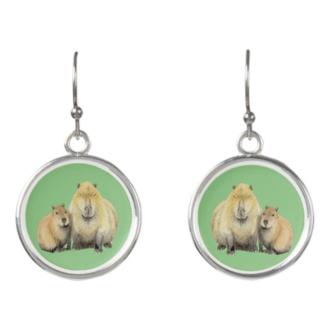 Capybara Earrings (Front)