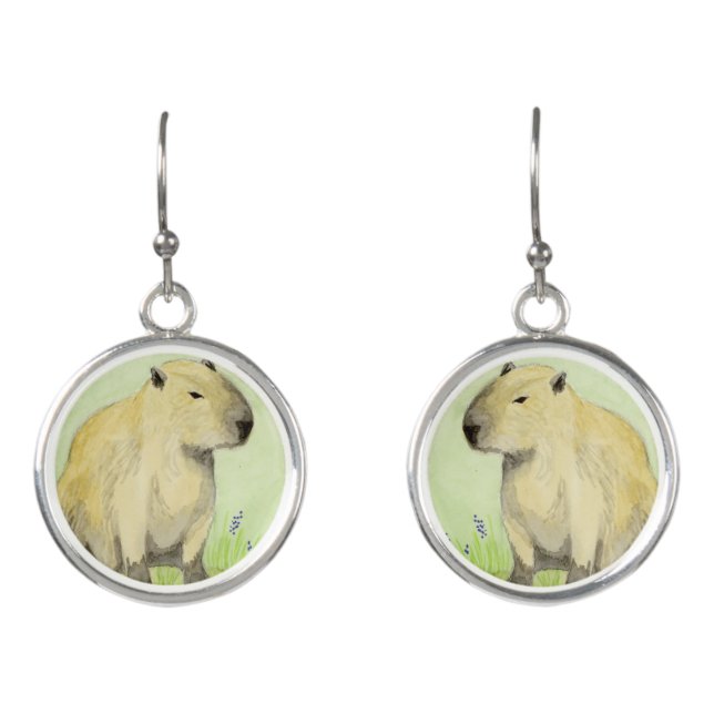 Capybara Earrings (Front)