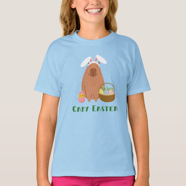 Capybara Easter  T-Shirt (Front)
