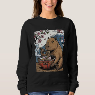 Capybara Eating Ramen Sweatshirt