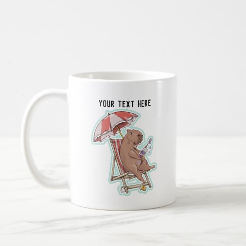 Capybara Eating Yogurt Coffee Mug