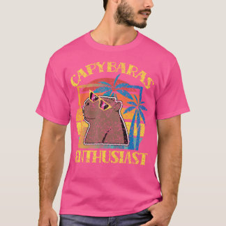 Capybara Enthusiast Lover Rodent Capybaras Animal T-Shirt