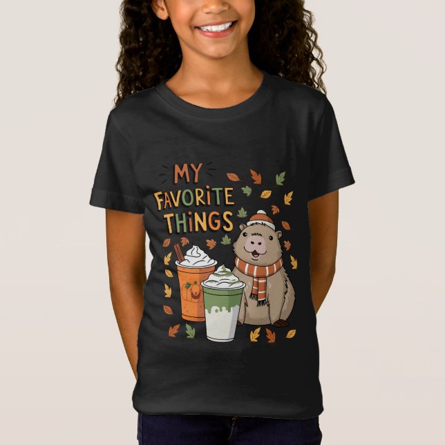 Capybara Fall T-Shirt (Front)