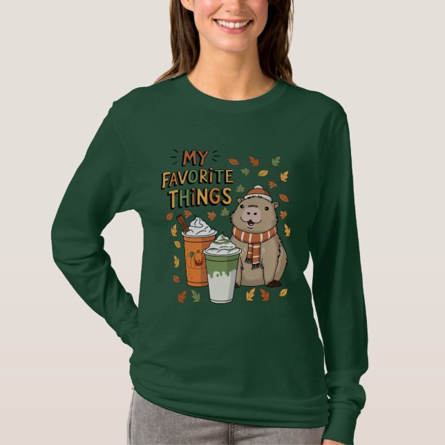 Capybara Fall T-Shirt (Front)