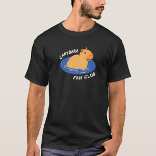 Capybara Fan Club Saying Adorable Swimming Animal T-Shirt