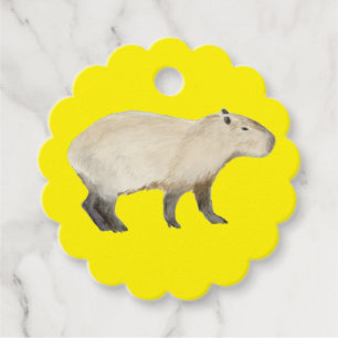 Capybara Favor Tags
