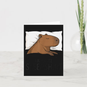 Capybara Favorite Sleepshirt Sleeng Pajamas Boys G Card