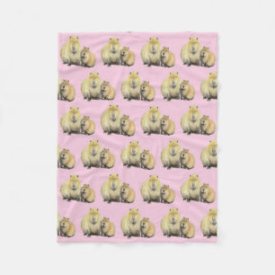 Capybara Fleece Blanket