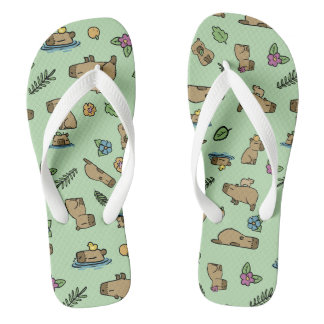 Capybara Flip Flops