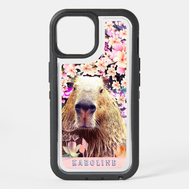 Capybara Fun  iPhone 15 Case (Back)