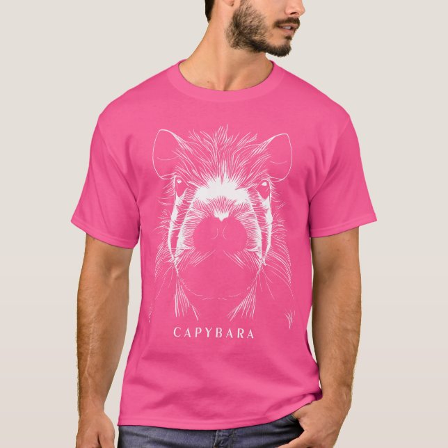 Capybara Funny Capybara Rodent Grass-Eater Capybar T-Shirt (Front)