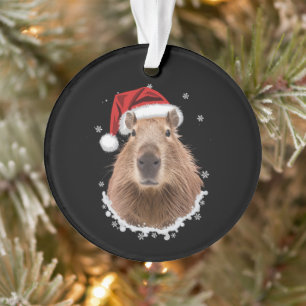 Capybara Funny Christmas  Ornament