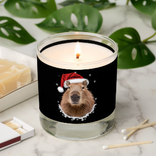 Capybara Funny Christmas  Scented Candle
