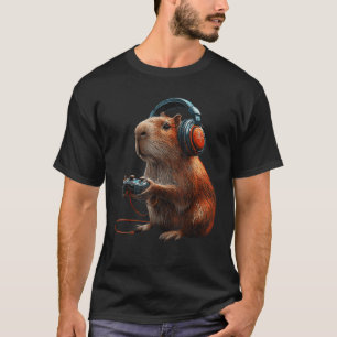 Capybara Funny Video Games Capybara Retro Vintage T-Shirt