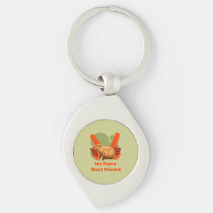 Capybara Furry Best Friend Tropical Animal Keychain