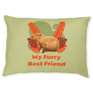 Capybara Furry Best Friend Tropical Animal Pet Bed