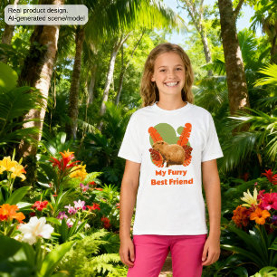Capybara Furry Best Friend Tropical Animal T-Shirt