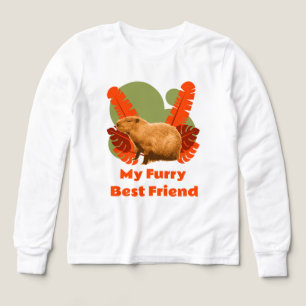 Capybara Furry Best Friend Tropical Animal Tri-Blend Shirts