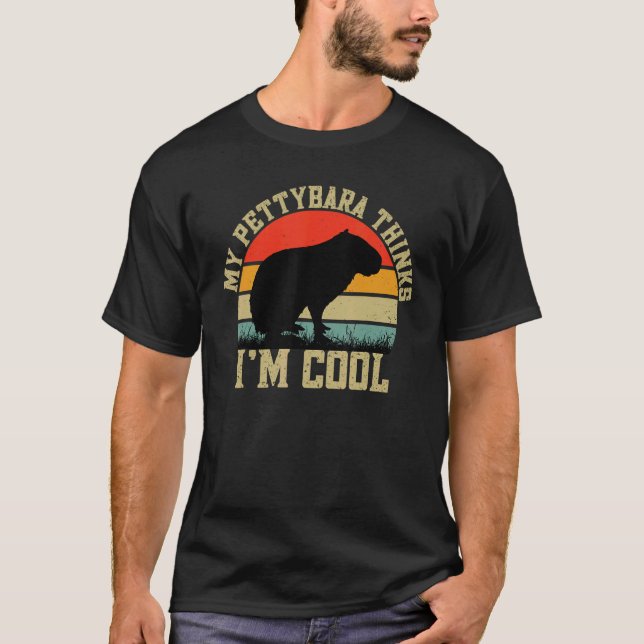 Capybara Giant Rodent For Pettybara T-Shirt (Front)