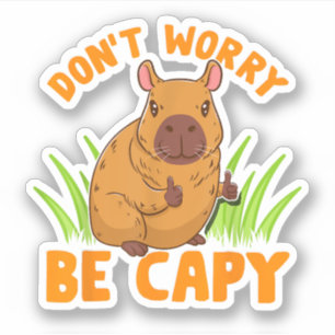 Capybara Gift Cute Funny Zoo Animal Lover Owner Pr Sticker