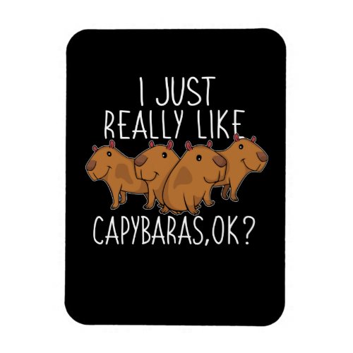 Capybara Gift Kids Women Cute Capybara Magnet