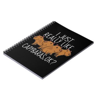 Capybara Gift Kids Women Cute Capybara Notebook | Zazzle