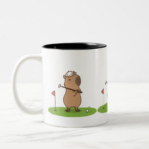 Capybara Golf Mug Funny Golfer Coffee Cup