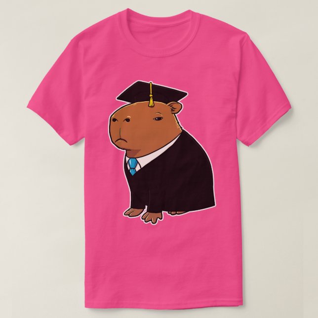 Capybara Graduation T-Shirt (Design Front)