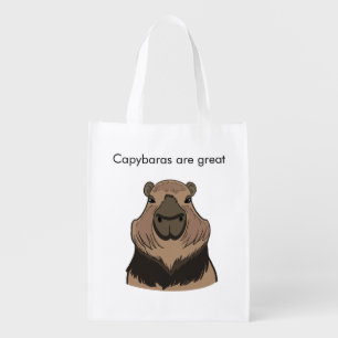 Capybara Grocery Bag