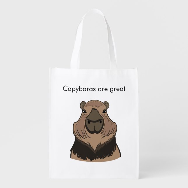 Capybara Grocery Bag (Front)
