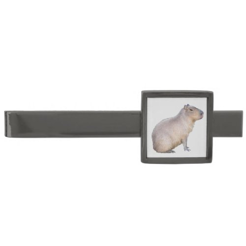 Capybara Gunmetal Finish Tie Bar