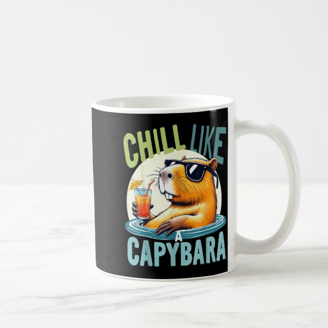 Capybara Holidays - Funny Quote Gift Zen Fashion D Coffee Mug (Right)