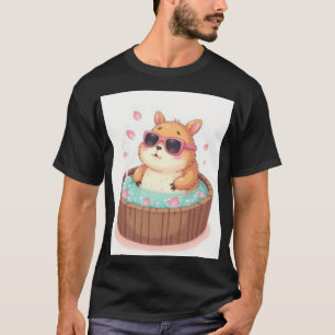 Capybara Hot Tub Relaxation Sticker Capybara Vibes T-Shirt