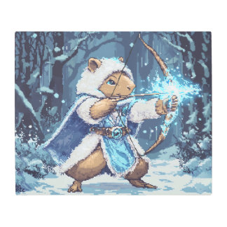 Capybara Ice Archer - Fantasy Pixel Art
