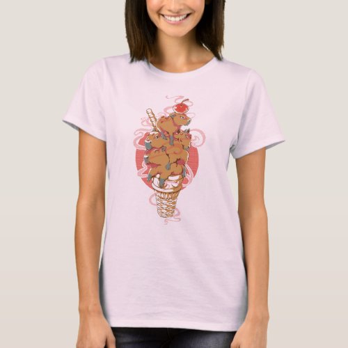 Capybara Ice Cream T_Shirt