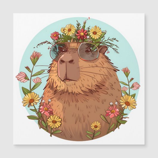 Capybara in sunglasses Summertime (Front)