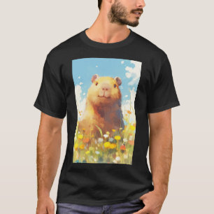 Capybara in the Meadow T-Shirt