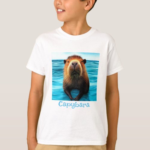 Capybara In The Water T_Shirt