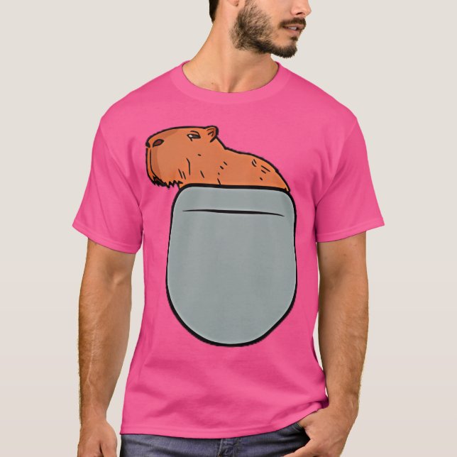 Capybara In Your Pocket Capybara T-Shirt (Front)