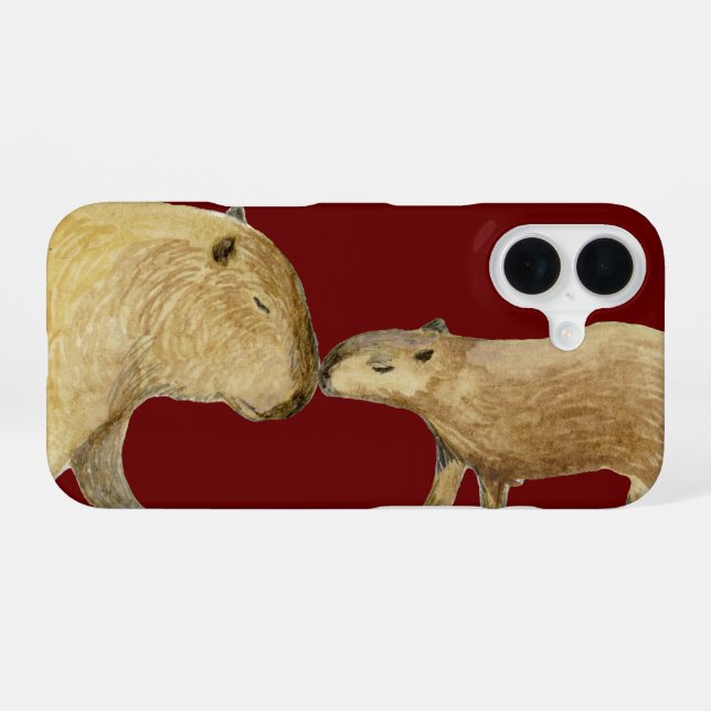 Capybara Iphone Case (Back Horizontal)
